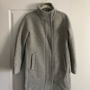J Crew Cocoon coat in Italian stadium-cloth wool